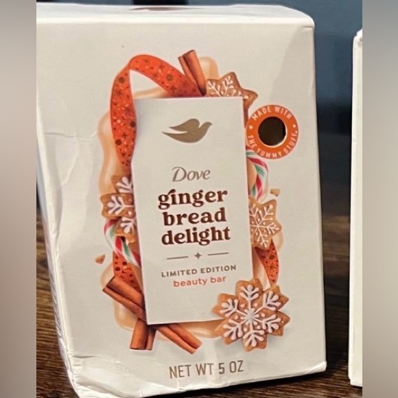 Dove Limited Edition Holiday Treats Gingerbread Delight Plant Based Bar Soap X 3 - Picture 4 of 12